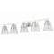 Z-Lite Analia Vanity, 5-Light, 45.75 In.W x 7.5 In.L x 9.25 In.H, Chrome/Clear Ribbed 1101-5V-CH - alternate 4